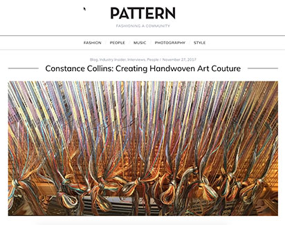 PATTERN Magazine interview constance, threading heddles, dressing loom