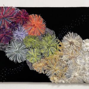 Coral Conundrum: Dead or Alive fiber art